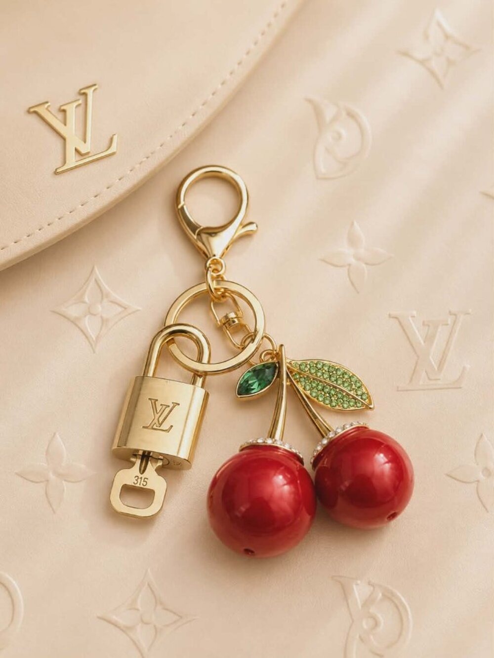 Authentic LV Gold Padlock 🔒 Unbranded Keychain Charm for Louis Vuitton Bags